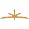 Ekena Millwork Davenport Rough Sawn Timber Gable Bracket, Western Red Cedar, 108"W x 36"H x 6"D x 6"F, 8/12 Pitch GBW108X36X0606DAV00RWR - alternate 1